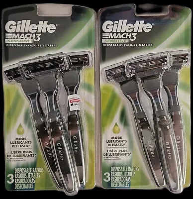 2x Gillette MACH3 Sensitive 3-Blade Disposable Razor (Pack Of 3)  • $13.99