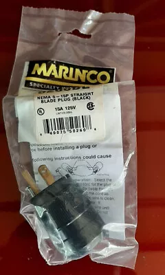 Marinco 5266bl 3-prong Nema 5-15p Straight Blade Plug 15a 125v • $8.95