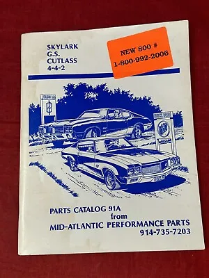 442 Skylark Cutlass Performance Buick Parts Catalog 1991 & Prior Mid-Atlantic • $15.96