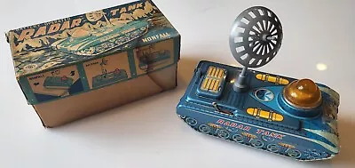 Vintage 1960s Radar Tank Nonfall Tin Toy With BOX! RARE • $250