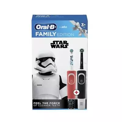 Oral-B Star Wars Pro 100 CrossAction Electric Toothbrush 2pcs Pack [HEAORB1055] • $67.63