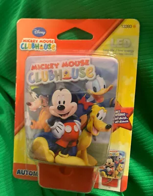 Disney Mickey Mouse Clubhouse LED Automatic Night Light Donald Goofy Pluto New • $8.99