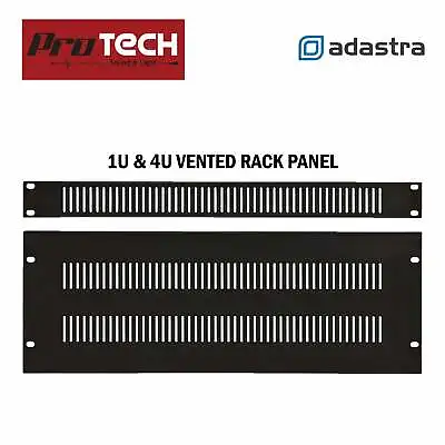 £4.92 • Buy Blank Vented Rack Blanking Panels Solid Black 19 Inch 19  1U And 4U