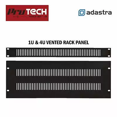 Blank Vented Rack Blanking Panels Solid Black 19 Inch 19  1U And 4U • £5.04