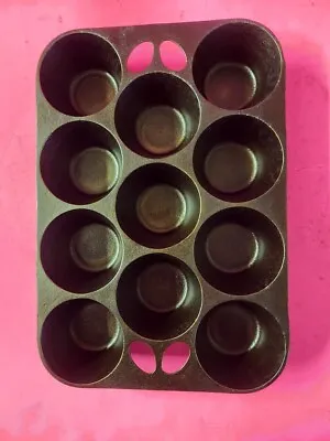 Griswold Cast Iron No. 10 Popover Muffin Pan 949 C Erie PA USA  Full Restoration • $99