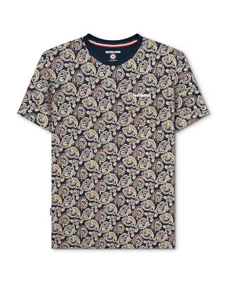 Mens Lambretta Paisley Casual Smart Retro Soul Ska Casual T-Shirt Sizes M To 4XL • £13.99