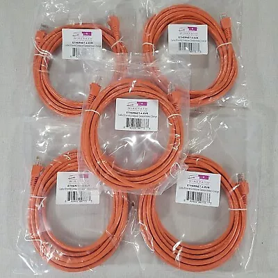 5-Wirepath Ethernet-4-XVR CAT5E Orange 4 Meter 13' Ethernet Crossover Cable • $12.79