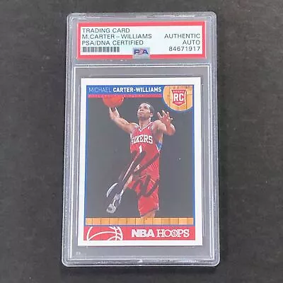 2013-14 NBA Hoops #271 Michael Carter-Williams Signed Card AUTO PSA Slabbed RC S • $49.99