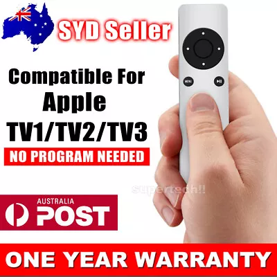 $7.35 • Buy For Apple TV1 TV2 TV3 Universal Replacement Remote Infrared Control Compatible