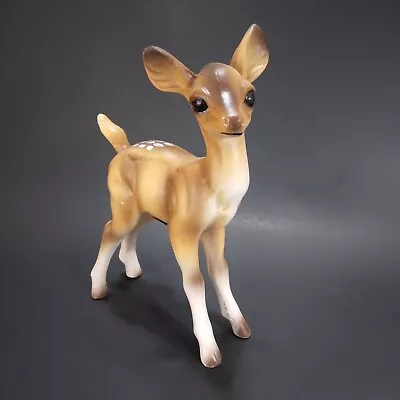 Spotted Baby Deer Doe Fawn Wisconsin Souvenir Figurine Bisque Porcelain Japan • $14.99