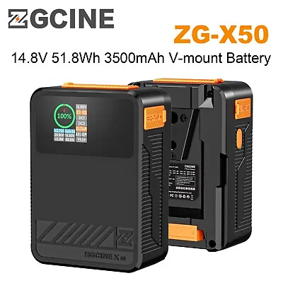 ZGCINE ZG-X50 Camera DSLR V-mount Battery 14.8V 51.8Wh 3500mAh 1.3  IPS Screen • $119