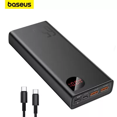 $79.99 • Buy Baseus Power Bank PD 65W 20000mAh Laptop Portable Charger Fast Charging Battery