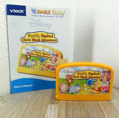 $4.74 • Buy Vtech Vsmile Baby Game Cartridge & Manual Pooh's Hundred Acre Wood Adventure