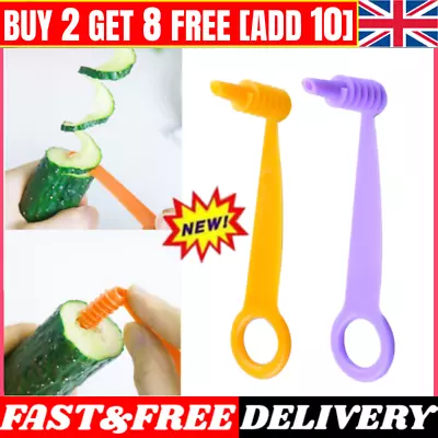 Portable Potato Spiral Cutter Twister Slicer Fruit Vegetable Cutter Kitchen Tool • £4.67