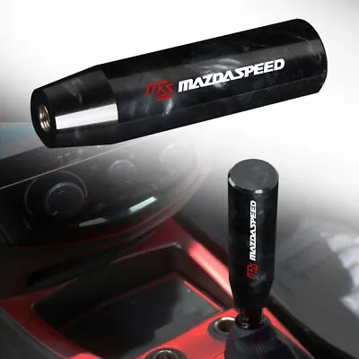 JDM Mazdaspeed Black Pearl Long Stick Manual Gear Shift Knob Shifter For Mazda • $21.88