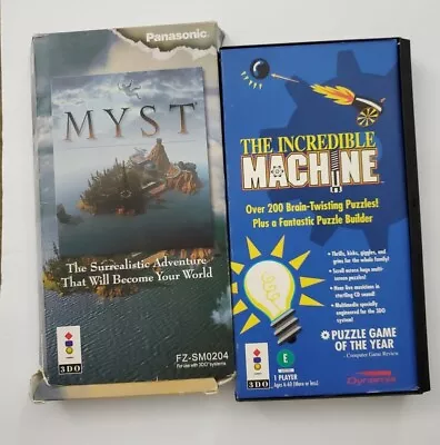 3D0 Myst & The Incredible Machine Games 3DO • $20
