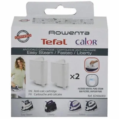 £16.99 • Buy Tefal Steam Iron Filter CALOR ROWENTA Anti Calc Cartridge Cartridges XD9060EO