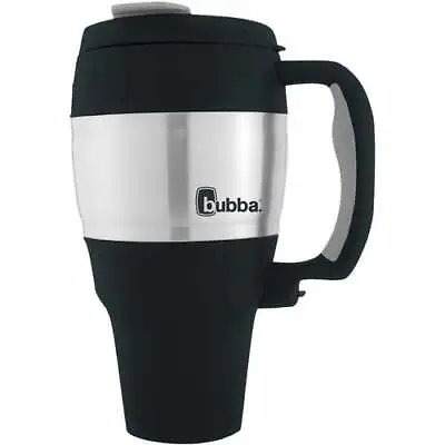 34 Oz Insulated Travel Mug Stainless Steel Thermal Coffee Cup Handle Black • $15.50