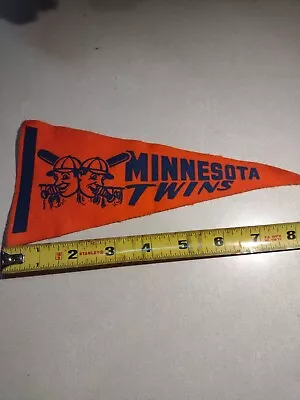 Vintage Minnesota Twins Pennant 1960's  Felt Flag Banner • $7.98