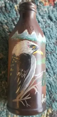 CERTO Eagle Hand Painted Vintage Themed Brown Medicine Liquor Bottle-dated 1986 • $16.15