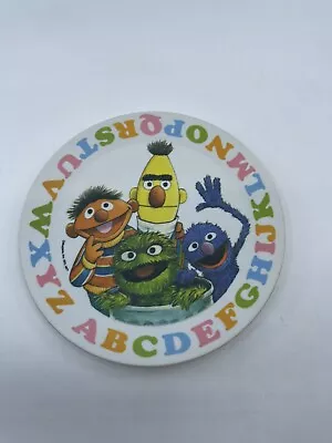 Vintage Sesame Street  Child's Plastic Plate Artisan Ware Muppets Inc 1971 1977 • $5.94