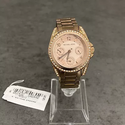 Michael Kors Mini Blair Watch MK-5613 Womens Rose Gold SSteel New Battery MK5613 • $37.76