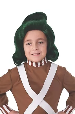 Oompa Loompa Green Bouffant Wig Fake Hair Kids/Children Party Costume Accessory • $29