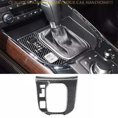 For Mazda CX-9 2016-2023 Real Carbon Fiber Center Console Gear Shift Frame Trim • $40.32