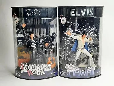 X Toys Elvis Presley Jailhouse Rock & Aloha From Hawaii LOT OF 2 Action Figures • $49.99