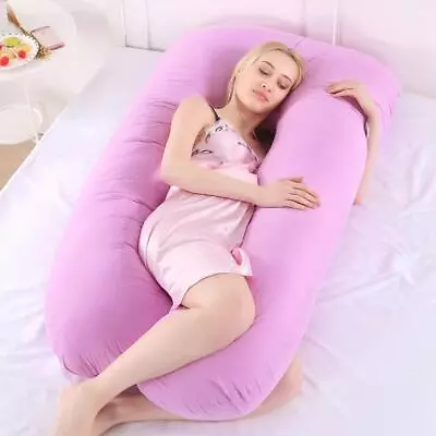 U-Shape Full Body Pregnancy Pillow With Knitted Cover Maternity Pillow • $10.20