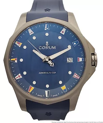 Corum Admirals Cup 01.0146 Yachting Regatta Automatic Mens Watch Box Papers Tag • $1395