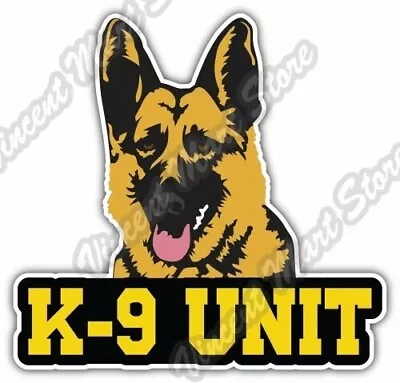 K-9 Unit US Army Police Dog German Shepherd Car Bumper Vinyl Sticker Decal 4 X5  • $3.85