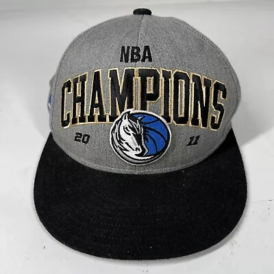 Dallas Mavericks 2011 Finals Champions Snapback Hat Cap Dirk Nowitzki Logo Loose • $29.99