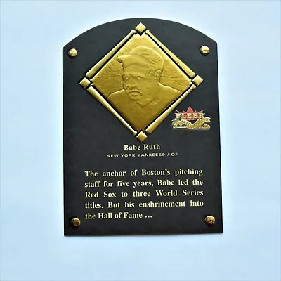 2002 Fleer Fall Classic HOF Plaque Ruth Cobb Gehrig Ryan More Prices Reduced • $8.99