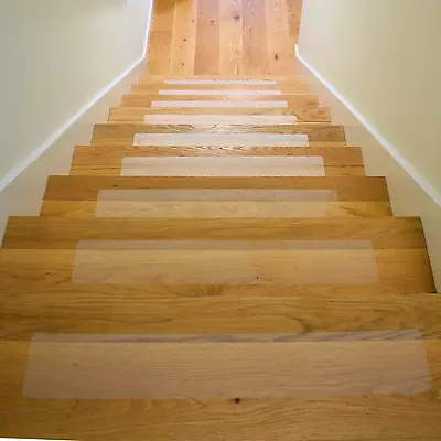 15 Pcs Non-Slip Stair Treads For Wooden Steps Indoor Clear Threads Nonskid Grip • $47.07