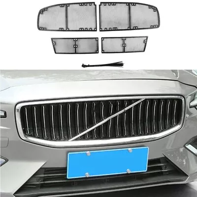 2019-2023 Fit For Volvo S60 Front Bumper Anti-Insect Net Grille 4pcs Black Matte • $143.09