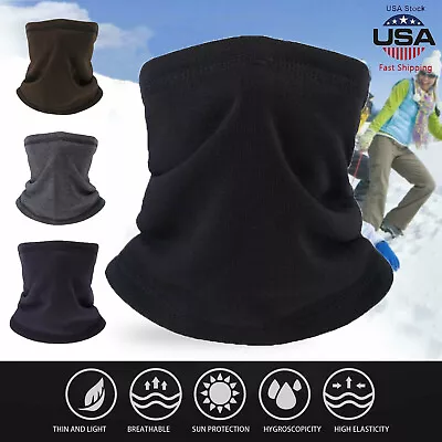 Winter Neck Warmer Gaiter Fleece Windproof Ski Face Mask Scarf For Cold Weather • $5.99