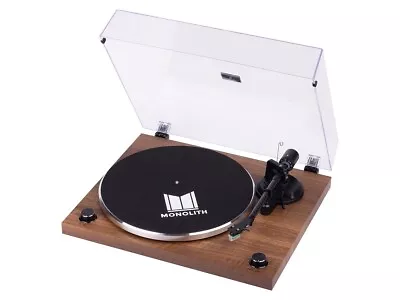 Monolith Belt Drive Turntable W/ Audio-Technica AT-VM95E Cartridge USB - Walnut • $219.99