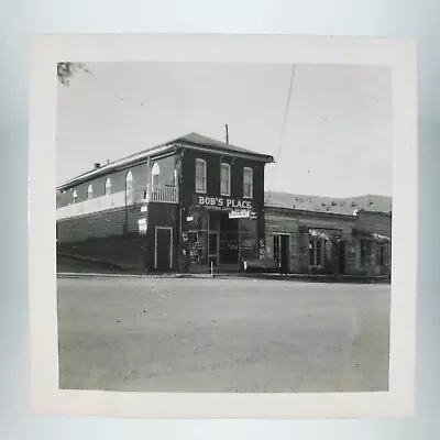 Bob's Place Virginia City Photo 1950s Montana Store Street Corner Snapshot H649 • $49.95