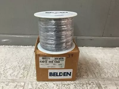 Belden Hook – Up Wire 16 AWG 1000 Ft Silver Coated 83010 008 GRY 305MTR • $50