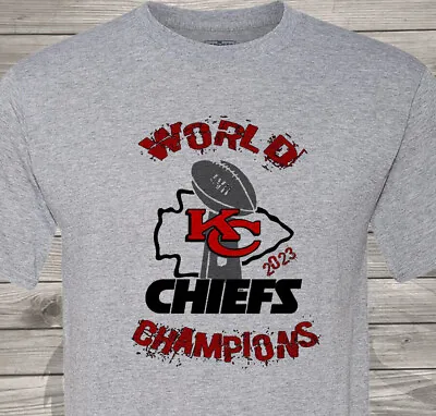 Chiefs - Super Bowl - World Champions - Short Sleeve - Fast Shipping • $16.99