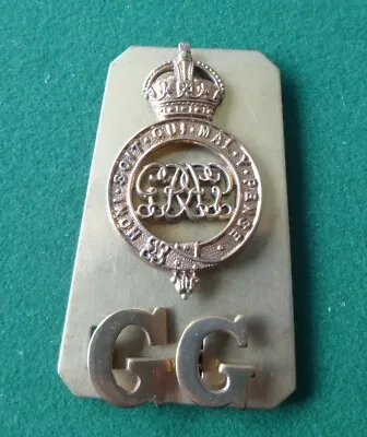 Vintage KC British Army Brass Shoulder Title - Grenadier Guards GREN GDS • £18.99