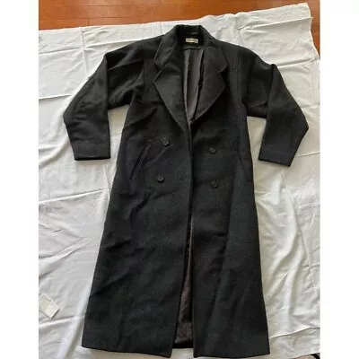 Monton Bernard 100% Wool CoatWomen Size 8 Dark Gray Charcoal • $35