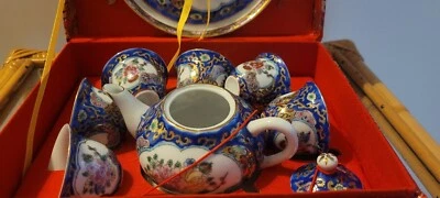 £8.99 • Buy Vintage Mini Japanese Hand-Painted China Tea Set W/ Box