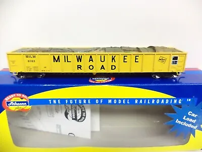 Athearn Ho 92832 52' Mill Gondola W/load Milwaukee Road 81163 • $39.99