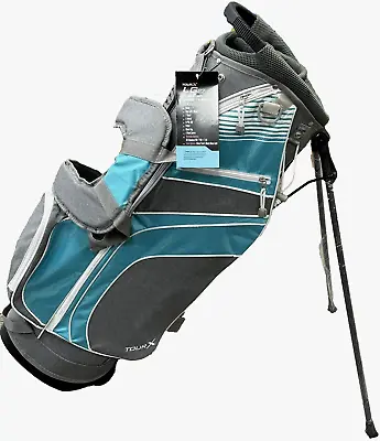 NEW Tour X LG23 Womens Carry Stand Golf Bag 7-Way Divider GRAY/BLUE #93959 • $83.99