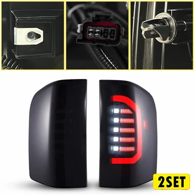$244.78 • Buy 4x For Sierra Silverado 07-14 Pickup Rear Lights Tail Brake Lamps Left&Right