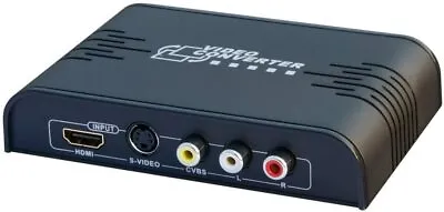 CHVS200 HDMIComposite CVBS/S-Video +Stereo Audio To HDMI 1080P Converter Scaler • £36.99