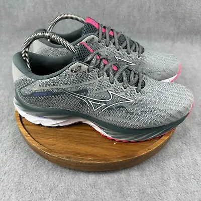 Mizuno Wave Rider 27 Shoes Womens Size 9 Gray Running Sneakers Athletic Gym • $65