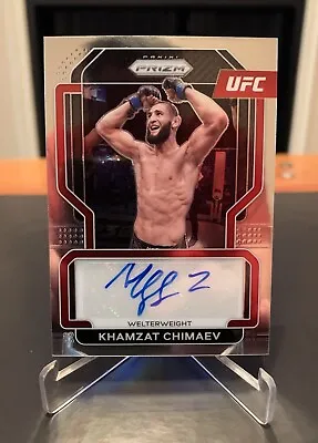 Khamzat Chimaev Signatures 1st Auto - 2022 Panini Prizm UFC #SG-KCH • $105